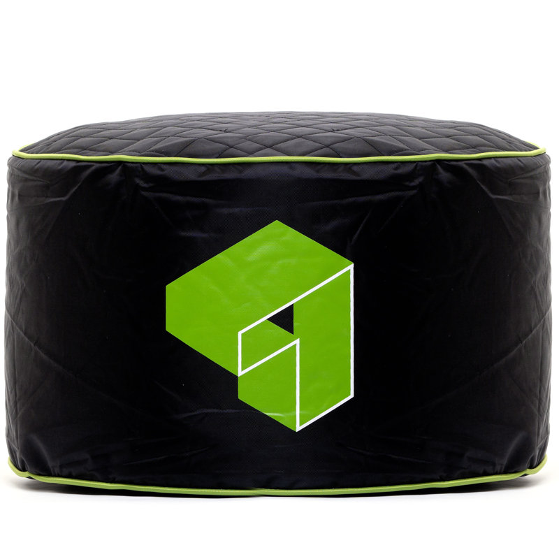 Pouf / repose-pieds Trule, Polyester vert