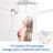 12" Square Showerhead With Adjustable Extension - Stainless Steel Build, Low- Compatible, Bathroom 12 Inch Shower Head Movable Arm Steel, No Clogging, Fits Pipe Threads