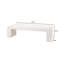 Banc rembourré 63 po en velours ou bouclé avec siège rembourré et siège rembourré 63 po-103620964