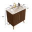 Meuble-lavabo double avec lavabo et portes à fermeture en douceur-508064116