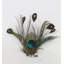 Peacock Ocelli Feather Clip-On Christmas Ornament -6"