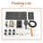 Rainier 4-Function 20 Inch Wall Mounted Rectangular Rainfall Thermostatic Shower System With 6 Body Jets-88543387