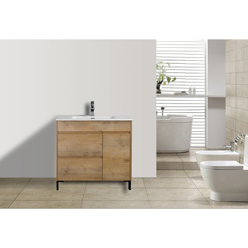 Lavabo de salle de bain en chrome Alma 18