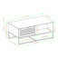 Rishi Sled Coffee Table with Storage-165021771