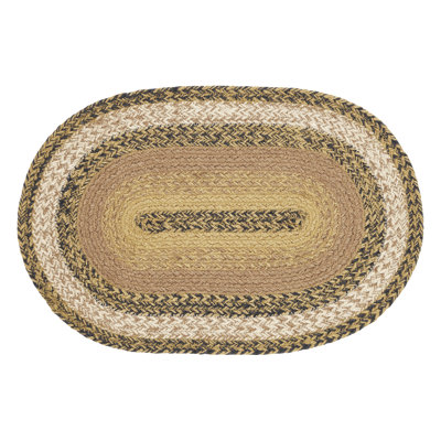 Kettle Grove Jute Geometric Oval Placemat
