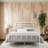 White Full Bed with Spindle Headboard