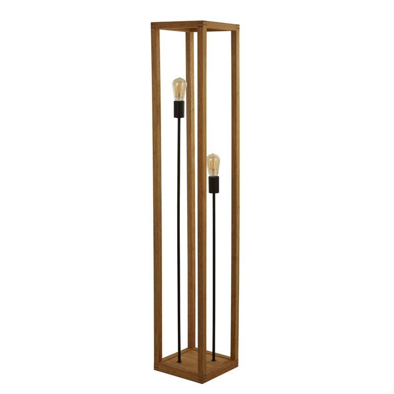 Tieton 140cm Brown Column Floor Lamp