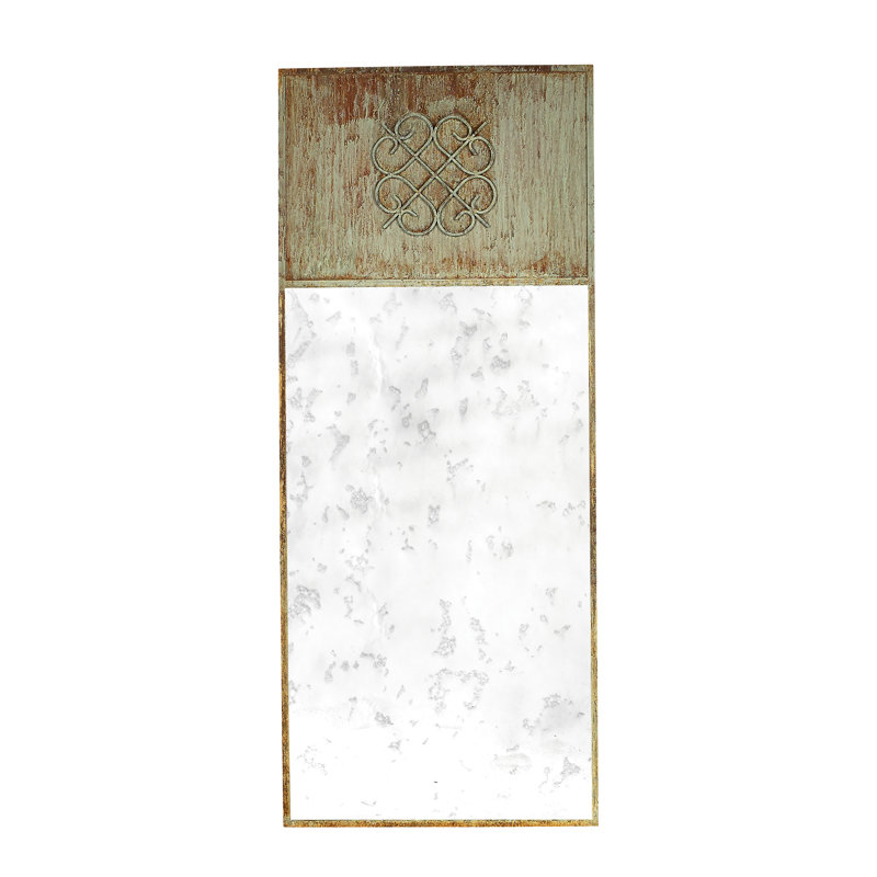 Istanbul Accent Mirror, Deep Ocean Antique French Gold/Antiqued Mirror