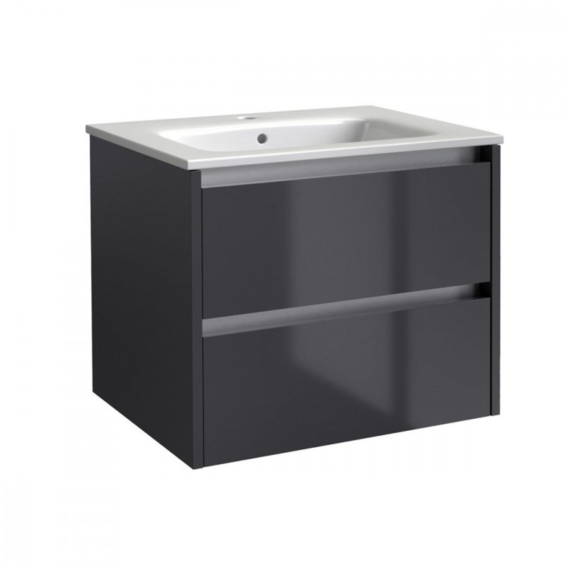 Clifton 590mm Wall Mounted Single Bathroom Vanity with Vitreous China Basin