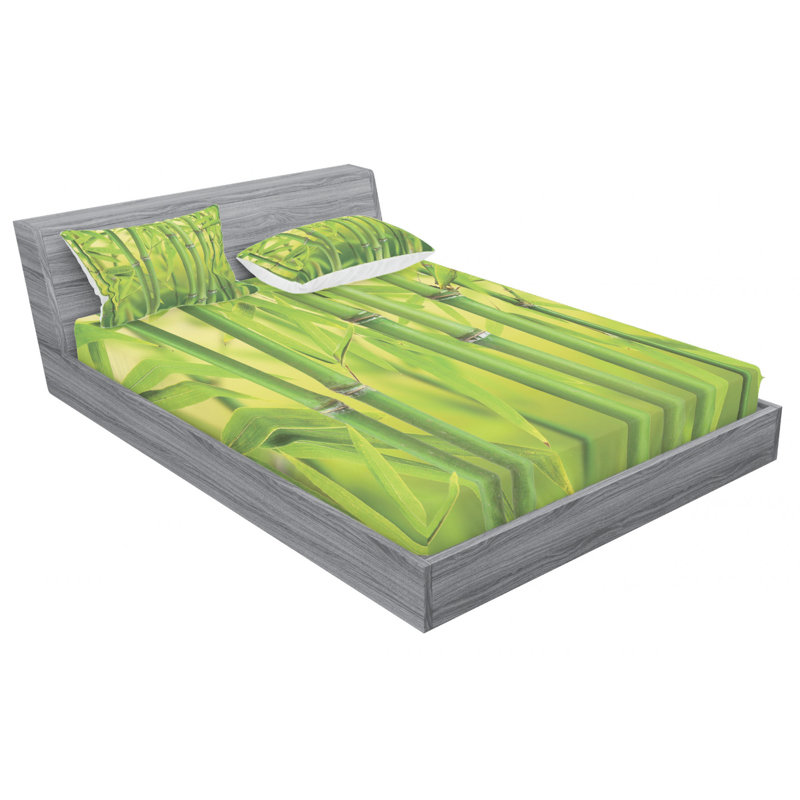 Microfiber Sheet Set, Queen Sheet Set with Fitted Sheet