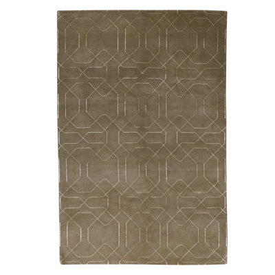 High-Quality Hand-Knotted Ivory Area Rug