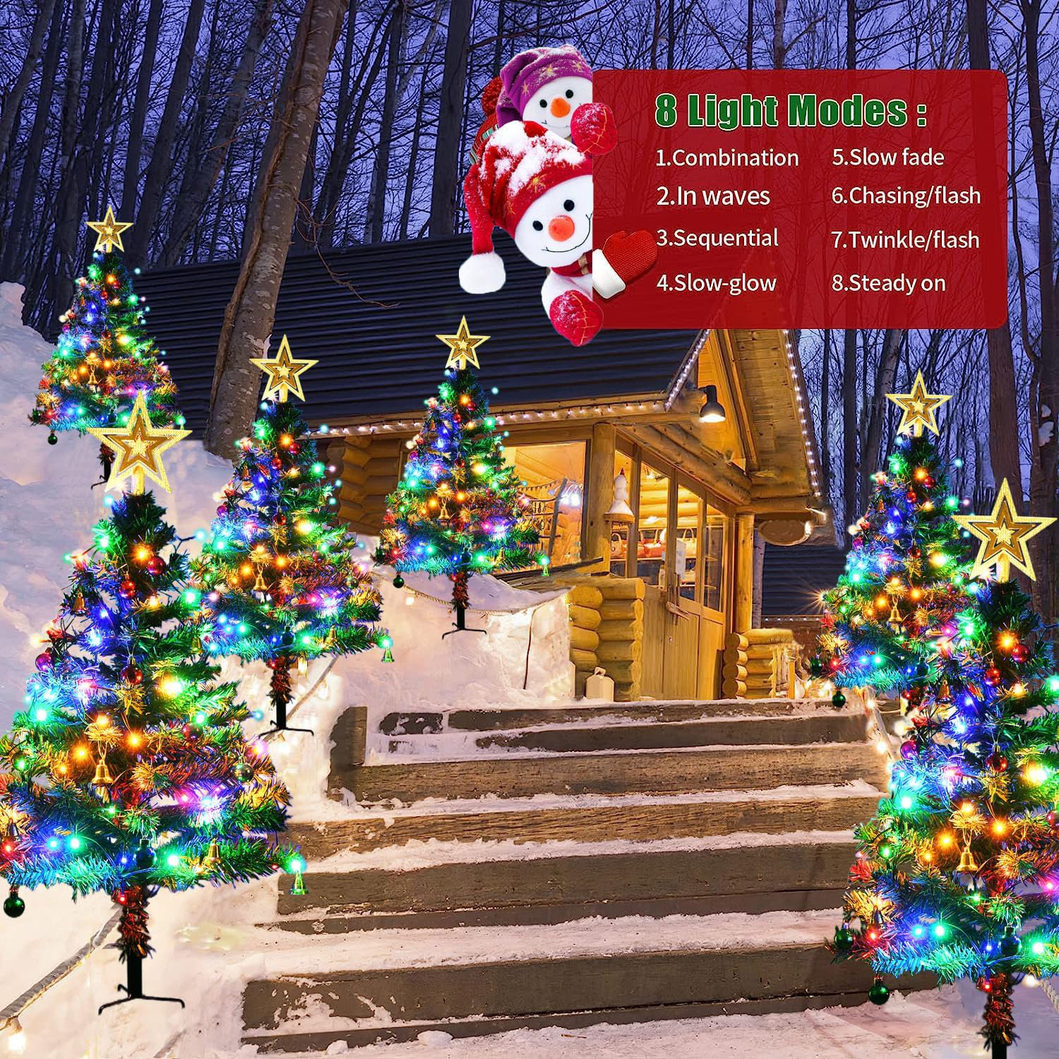 The Holiday Aisle® Upgraded Solar Christmas Decorations Outdoor ...