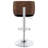 Ecru And Chrome Adjustable Bar Stool-625960834