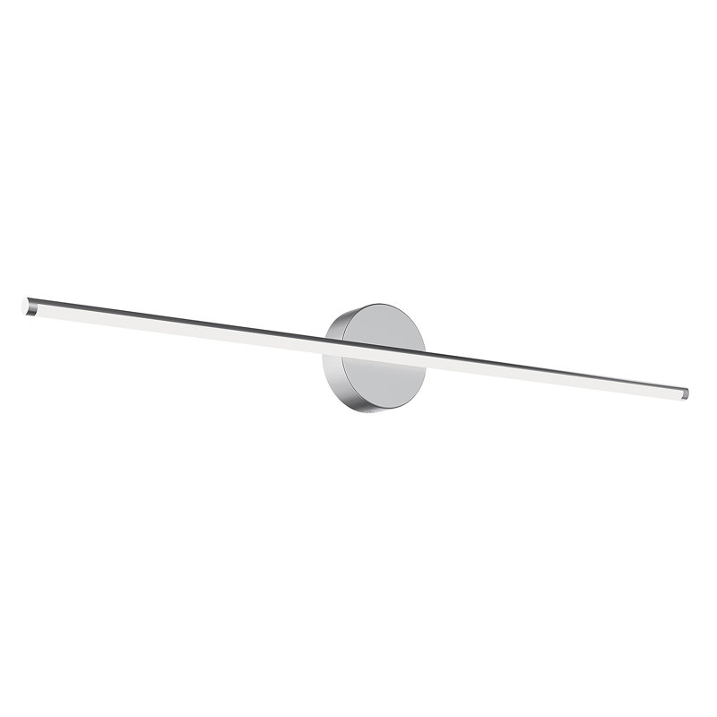 Meuble-lavabo à DEL 36 po Elizabeth, 20 W, nickel satiné, 20 W, H 4,75 po x l 36 po x P 2,38 po, Nickel satiné