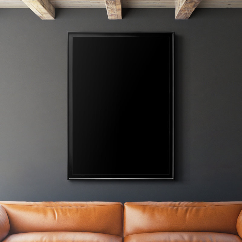 «Ocean Crush V», reproduction encadrée de qualité supérieure, prête à être accrochée, H 24,5 po x l 18,5 po x P 1 po, Noir