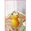 Tabouret de table basse en plastique jaune compact de 30 po x 30 po x 45 cm pour les coins maison / bureau, léger et amp; Prêt à l'emploi