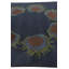 Tapis carré bleu marine