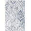 Tapis argenté / gris en laine touffeté à la main Alora-1293033076