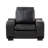 Barnier Faux Leather Club Chair with Ottoman-484915948