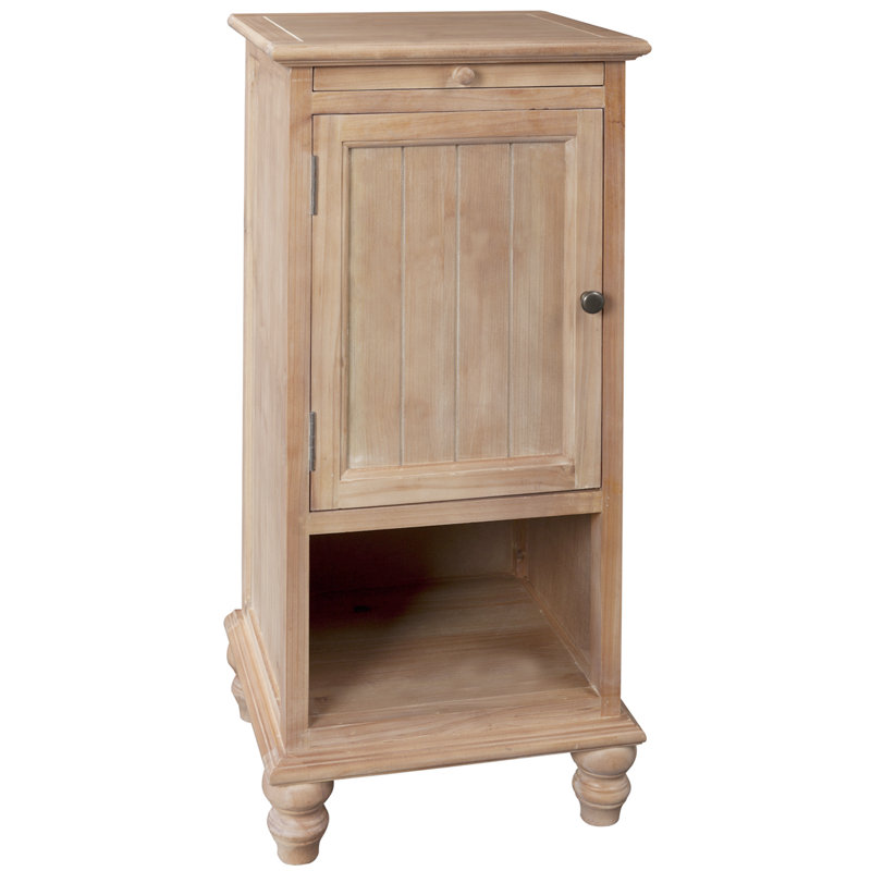 Joanna Solid Wood Tray Top End Table, Maple Red