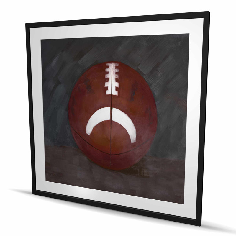 «Football Ball - American Still Life», impression mat encadrée