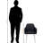 Irving Metal Leg and Leather Frame Two-Piece Dining Chair Set, 32.79'' H X 21.76'' W X 23.76'' D
