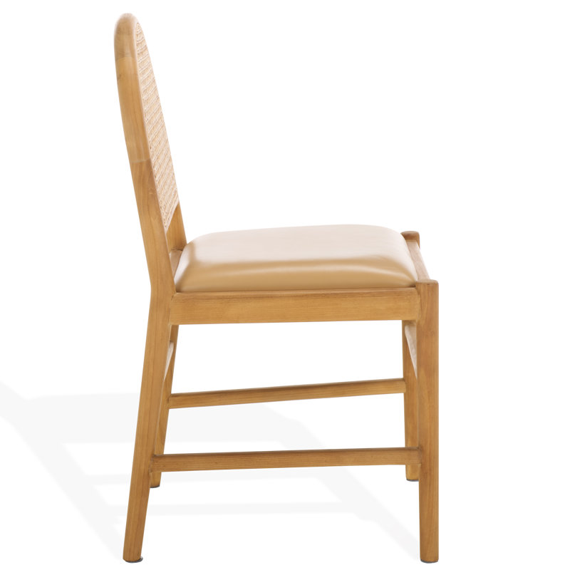 Laylie Leather Upholstered Dining Chair, Natural, Natural