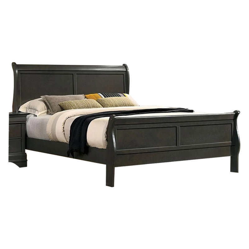 Allard Wood Bed, Full XL, Gray