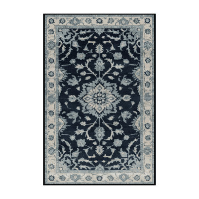 Machine Washable Overdyed Gray Area Rug