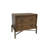 2 Drawer Nightstand With , Modern Latte Finish, Solid Wood + Charging Drawers, , , Exquisite