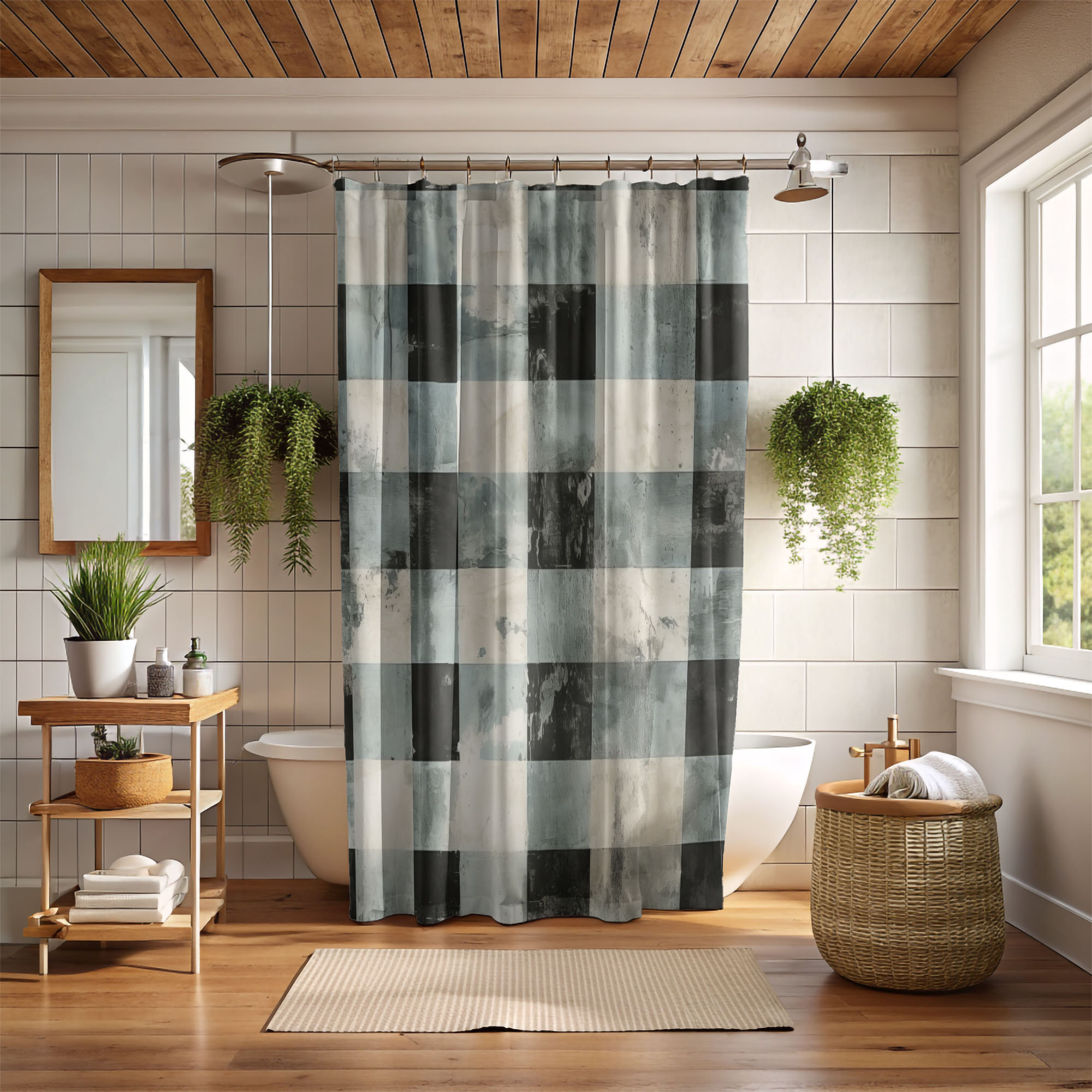 Macnab Modern Tartan Shower Curtain