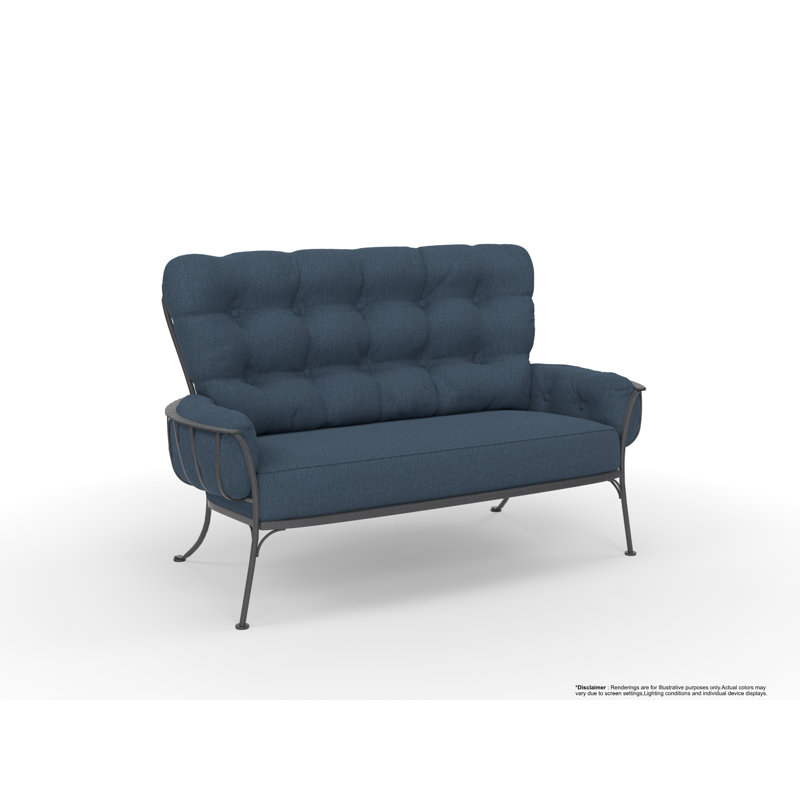 Monterra Outdoor 2 - Seat Loveseat, Kindle Indigo, Graphite