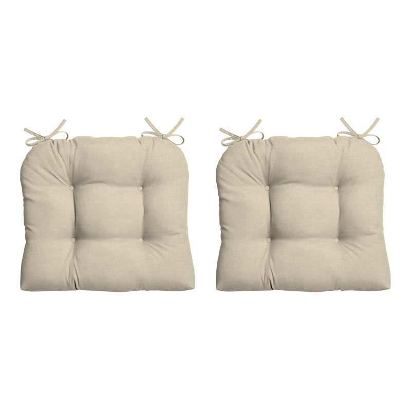 ARDEN Outdoor Dining Chair Cushion, Cream