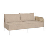 Havana Cane N-Dura Resin Wicker Outdoor Right Arm Facing Sectional