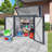 Outdoor Trash Can Storage Shed For 2 Bins