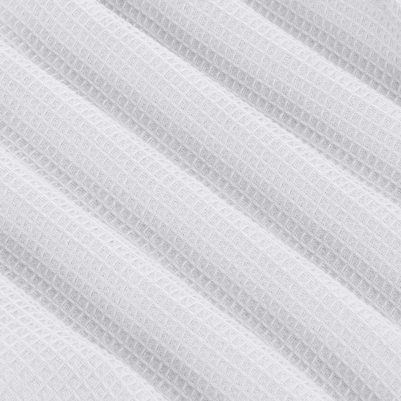 Broadway Cotton Waffle Tea Towel Kitchen Towel, White, 4