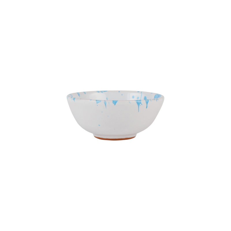 Amalfitana Terra Cotta Dipping Bowl, Aqua