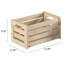 Caisse en bois massif Novelyn