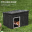 Grande niche pour chien résistante aux intempéries avec toit amovible pour une utilisation intérieure et extérieure-1755883176