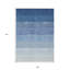 Tapis intérieur / extérieur dégradé bleu et gris 9 pi x 12 pi
