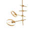 Abinaash 4 - Light Gold Sputnik Pendant