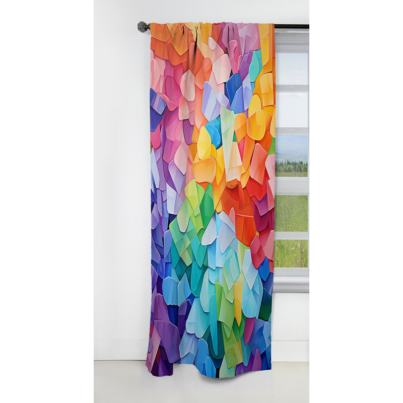 Rideau occultant floral Jayda - 1 panneau, L 52 po x L 63 po