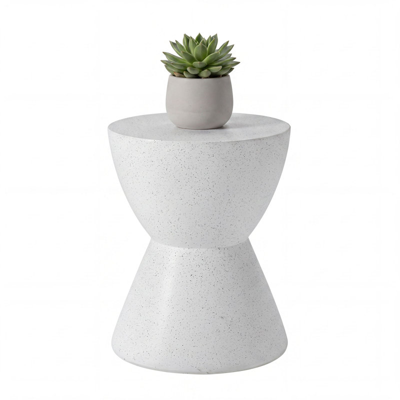 Table d'appoint d'extérieur, 1, Blanc