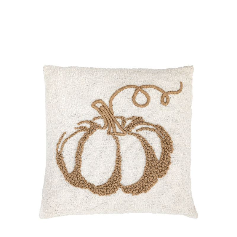 Limones White Square Cushion