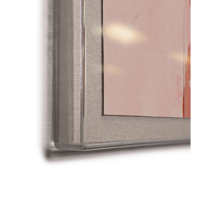Couleurs Mélangee 2 par Paule Marrot - reproduction imprimée, Boîte en acrylique, H 44 po x l 56 po x P 1,25 po