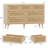 Postfield 7 - Drawer Dresser, Rattan Chest of Drawer for Bedroom