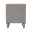 Brasstown 58cm Bedside Table for Bedroom Furniture, 2 Drawer Wooden Storage Cabinet with Grey Finish