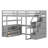 Kids Full Loft Bed with Drawers-2132386119