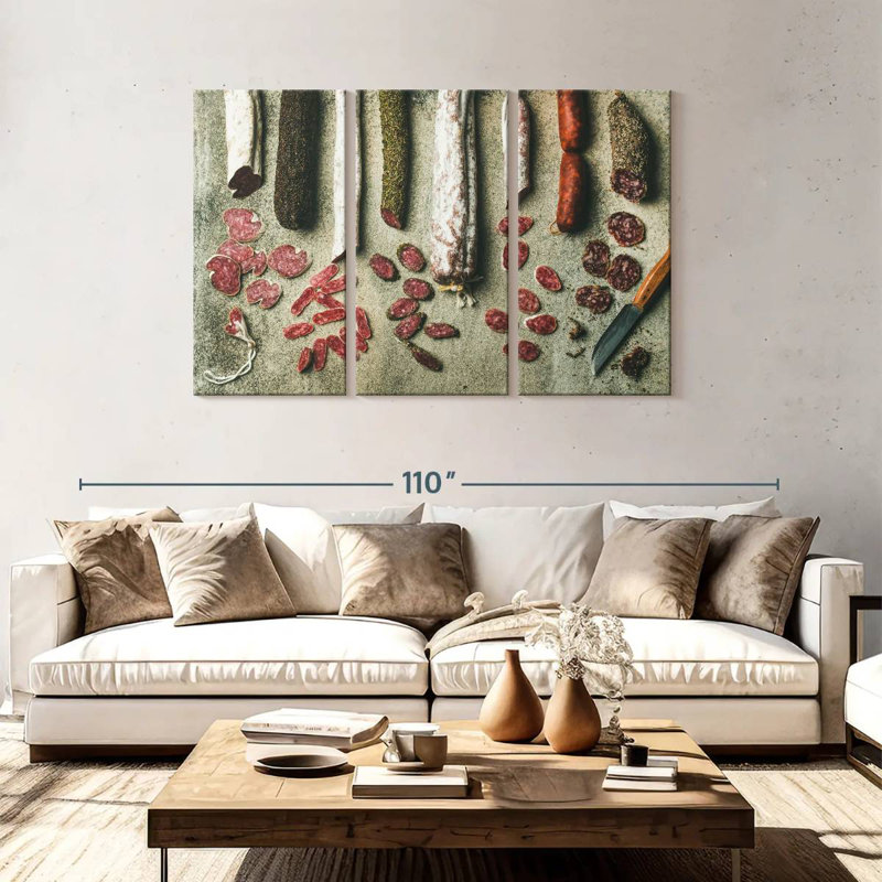 Yarlin Meat, 48" H x 74" W