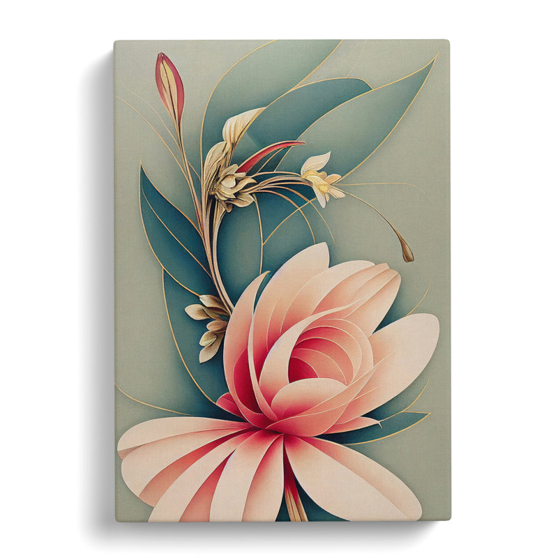 An Astonishing Flower - Wrapped Canvas Print, 50cm H x 35cm W x 3cm D